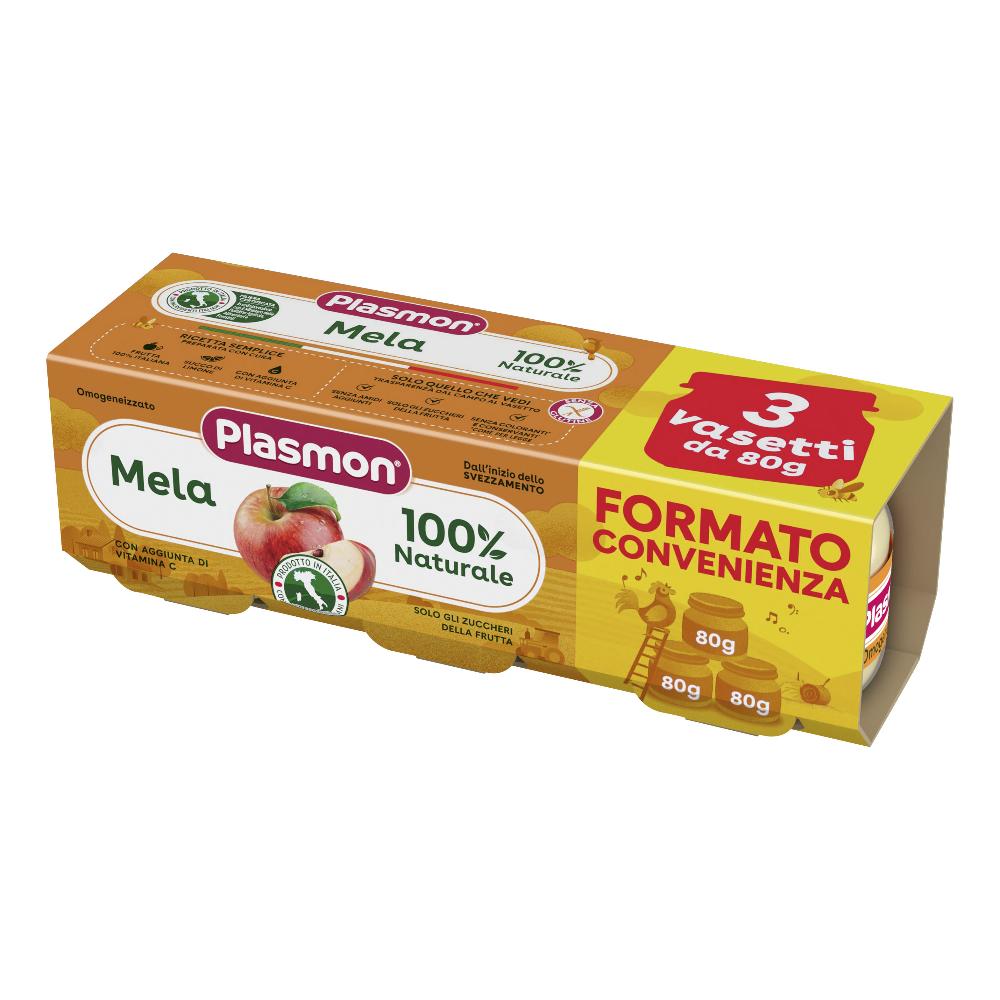 Plasmon omogeneizzato mela 3 vasetti da 80g