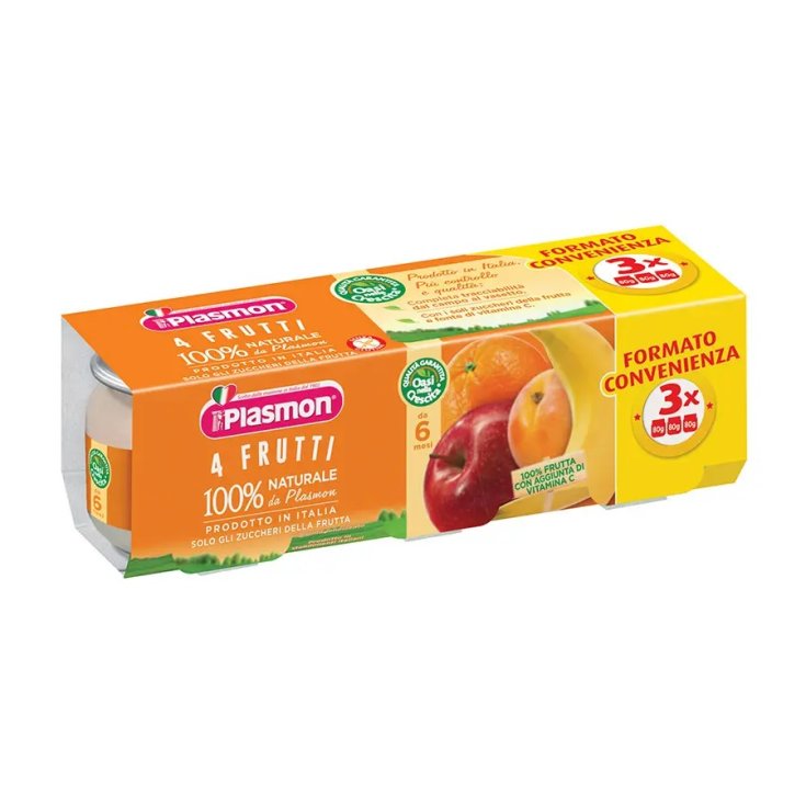 Plasmon omogeneizzato 4 frutti 3 pezzi da 80 g — confronto prezzi