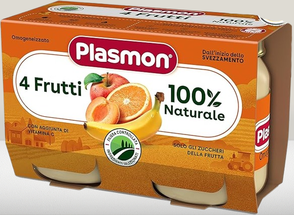 PLASMON OMO 4FRUTTI 2X104G