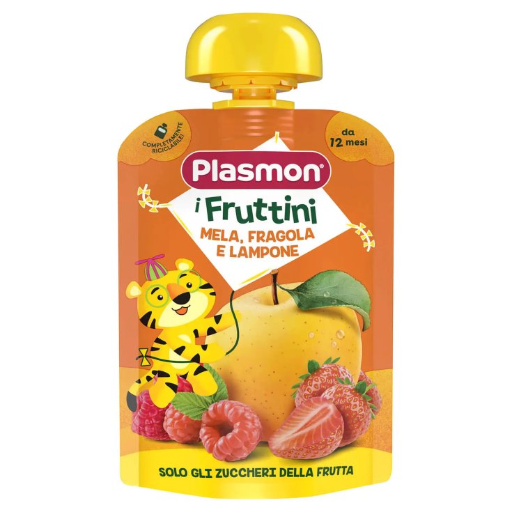 Plasmon i fruttini mela fragola e lampone 130 g