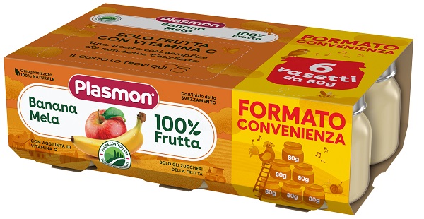 Plasmon omogeneizzato banana mela 6x80 g — confronto prezzi