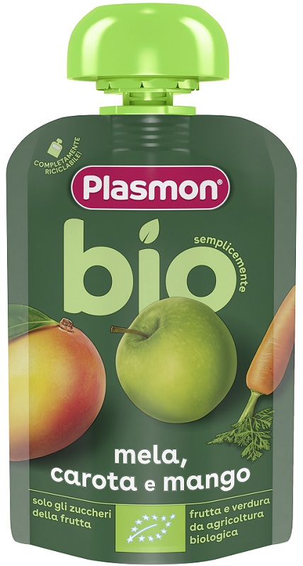 Plasmon mela carota mango bio pouches 100 g