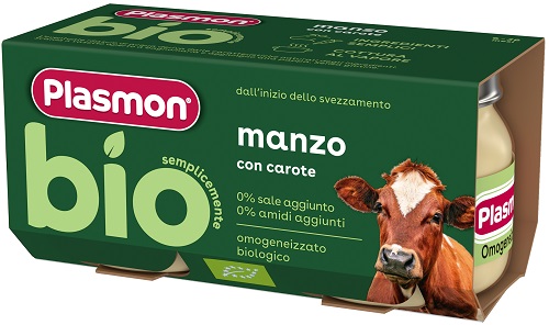 Plasmon bio omogeneizzato manzo con carote 2 pezzi — confronto prezzi