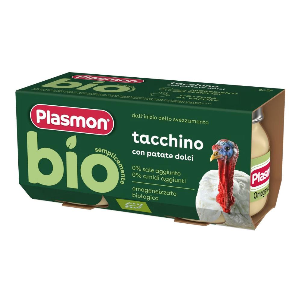 Plasmon bio omogeneizzato tacchino con patate dolci 2 pezzi