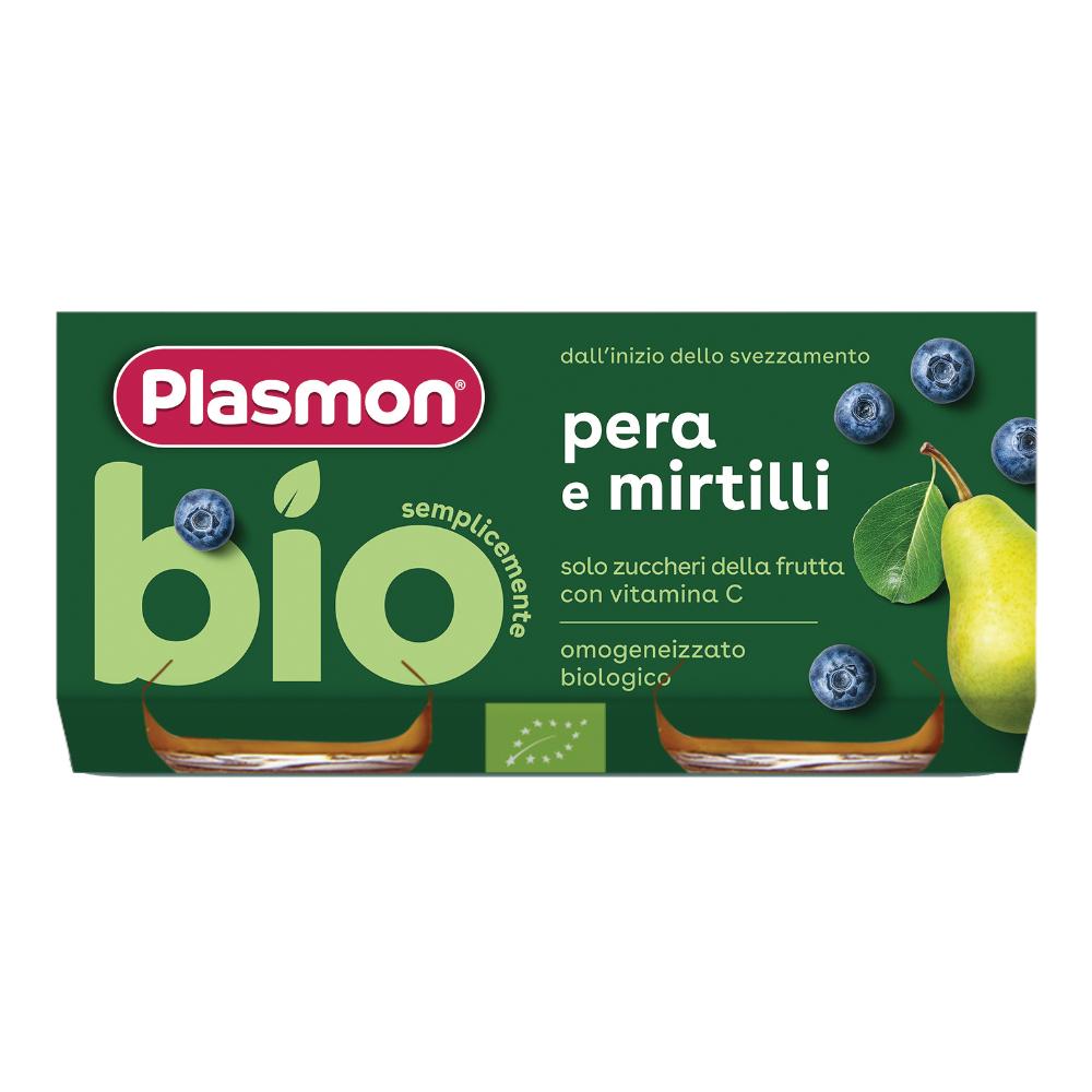 Plasmon omogeneizzato bio pera mirtilli 2 vasetti x 80 g — confronto prezzi