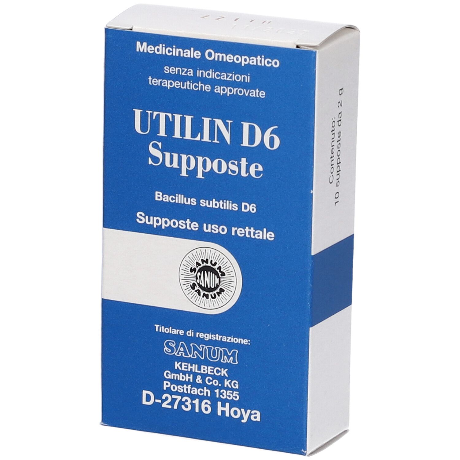 Utilin D6 1Supposte Sanum 10 pz Supposte