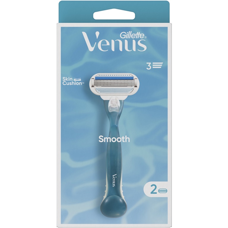 Gillette Venus Rasoio Smooth A 3 Lame + 2 Testine Di Ricambio — confronto prezzi