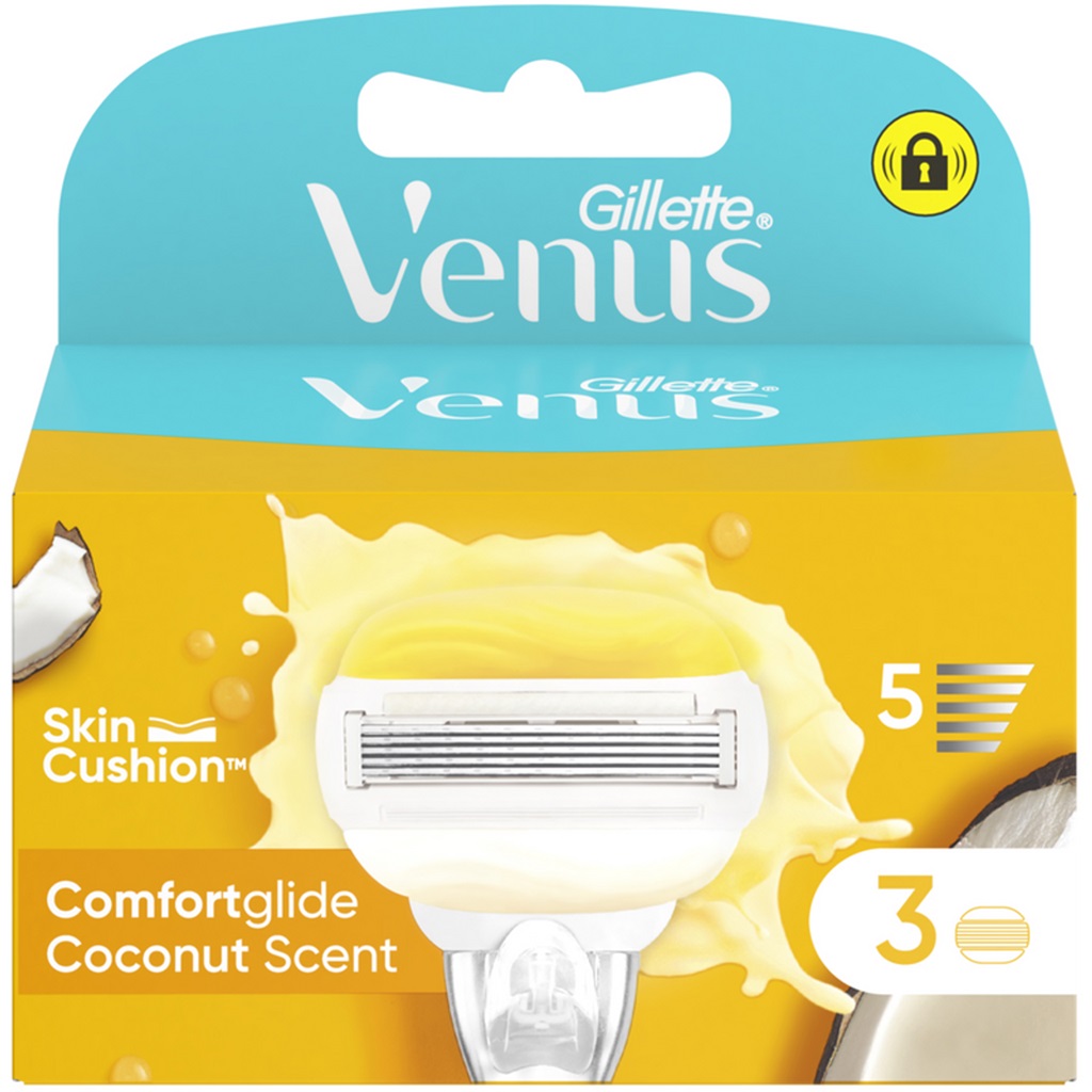 Gillette Venus Comfortglide Coconut 3 Testine Di Ricambio Per Rasoio