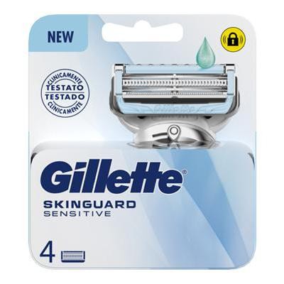 Gillette Skinguard Sensitive 4 Testine Di Ricambio Con Aloe