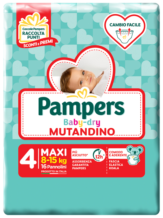 PAMPERS BD MUT SM TG4 16PZ 1271