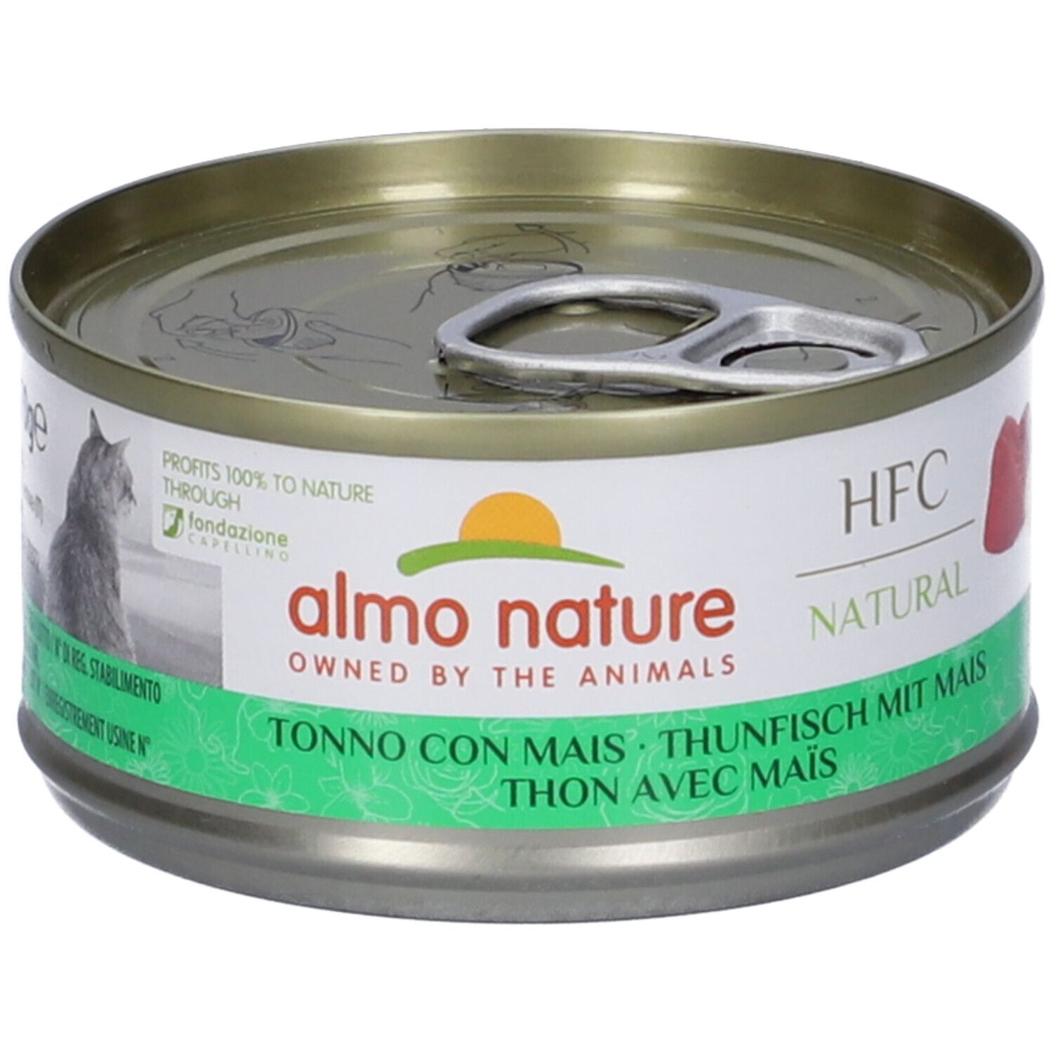 Almo Nature HFC Natural Tonno con Mais per Gatti 70 g Mangime — confronto prezzi