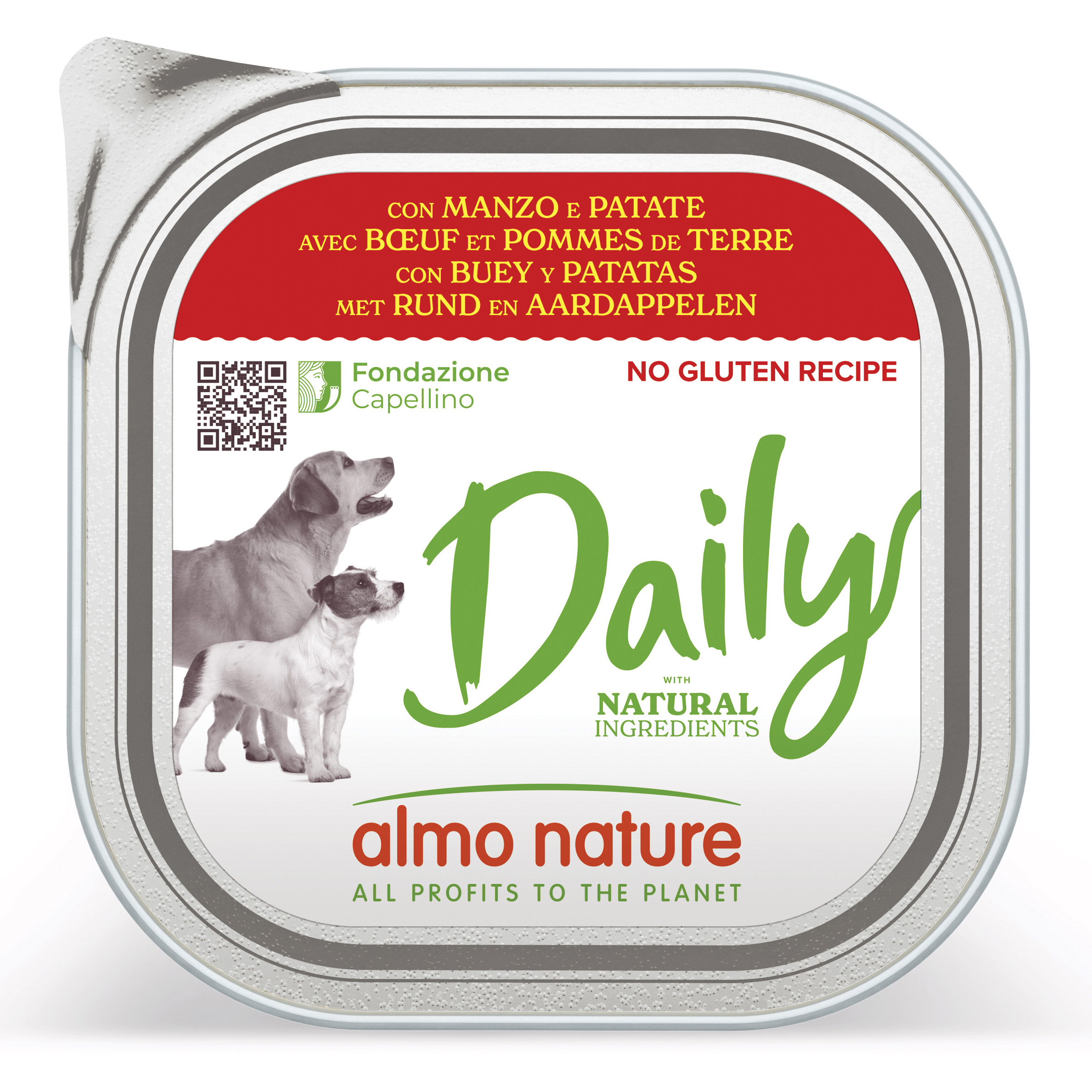 DAILY MENU DOGS MANZO/PATATE 300 G