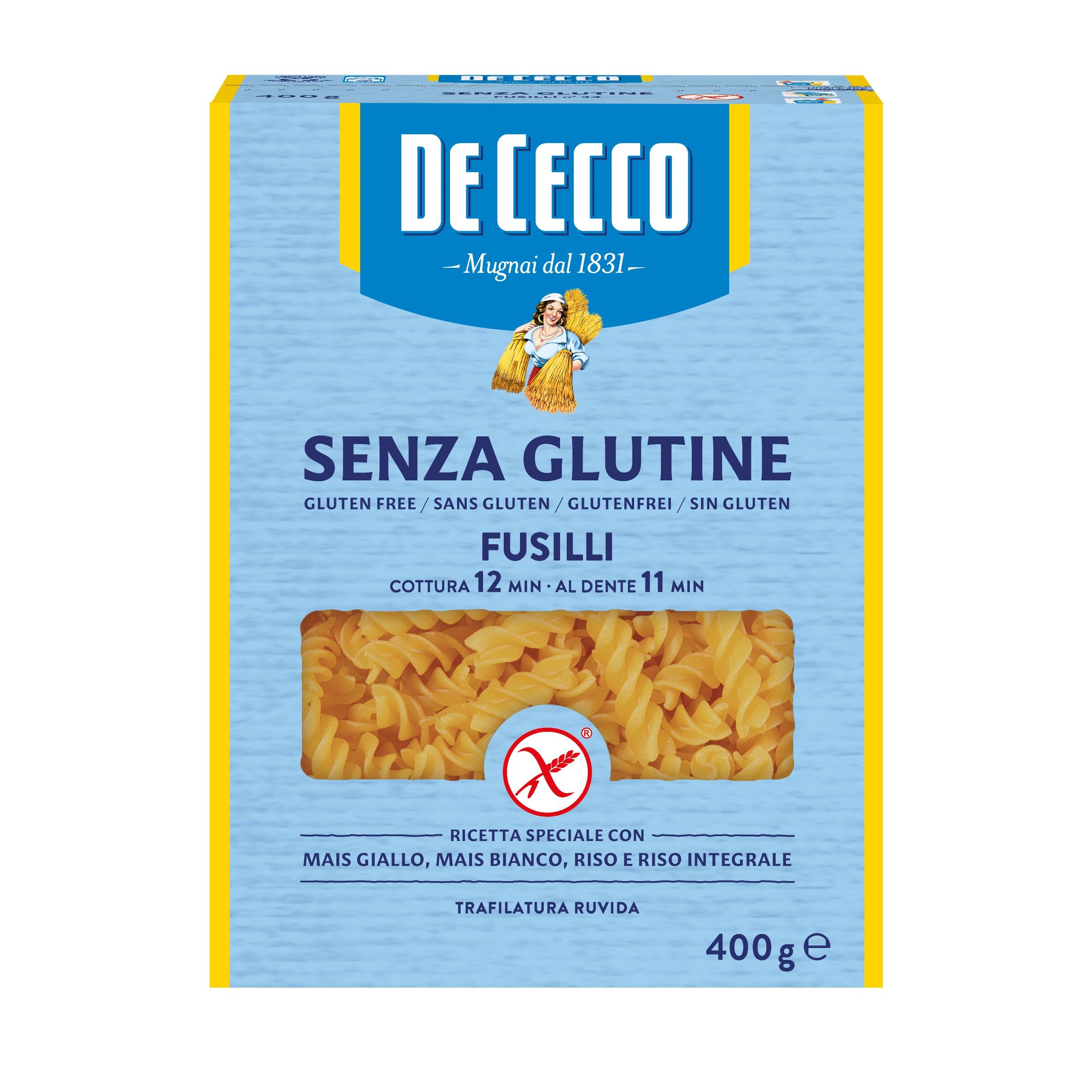 Fusilli Senza Glutine 400g - Pasta De Cecco 400 g — confronto prezzi