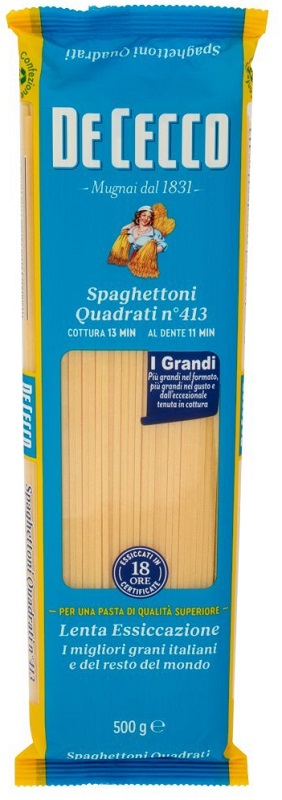 Spaghettoni quadrati senza glutine - De Cecco 400 g
