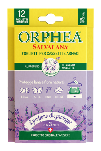Orphea salvalana foglietti cassetti armadi profumo lavanda maillette display 12 pezzi — confronto prezzi