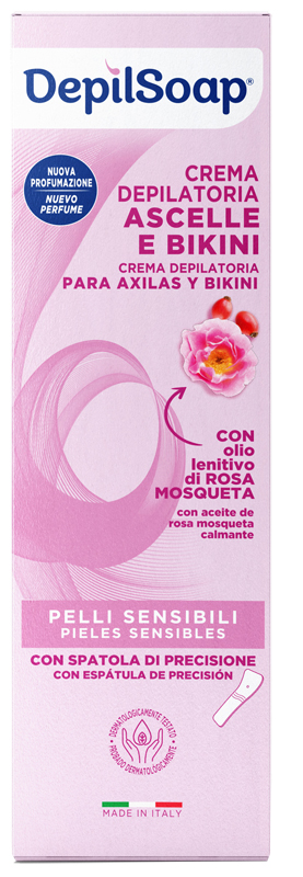 DepilSoap Pelle Sensibile - Crema Depilatoria Ascelle e Bikini, 75ml