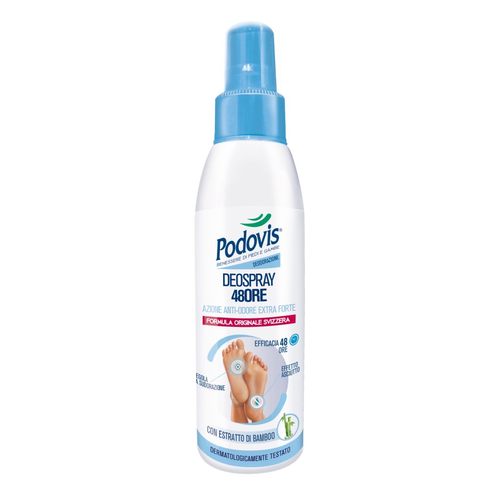 Podovis Deospray 48ore – Spray Piedi Antiodore Extra-Forte, 100 ml g