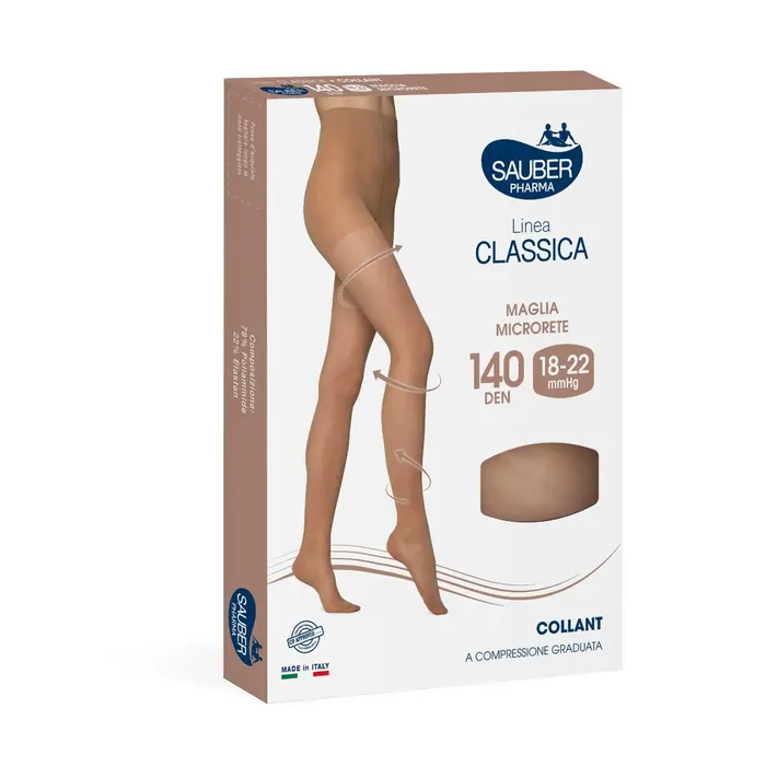 Sauber Linea Classica Collant in Maglia Microrete 140 Den Colore Chiaro Taglia 5 — confronto prezzi