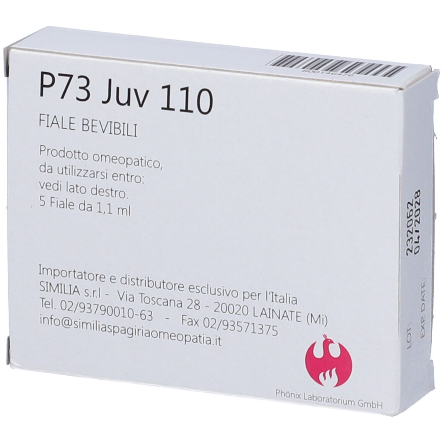 Similia P73 Juv110 Medicinale Omeopatico 5 Flaconi