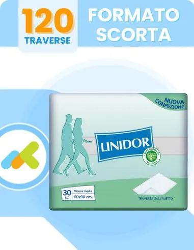 Linidor - Linidor Traverse Da Letto Monouso 60x90 | Assorbenza E Protezione | 30 Pezzi Box 60cm X 90cm