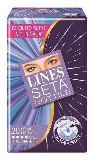 Lines Seta Assorbenti Sottili Con Ali 20 Pezzi