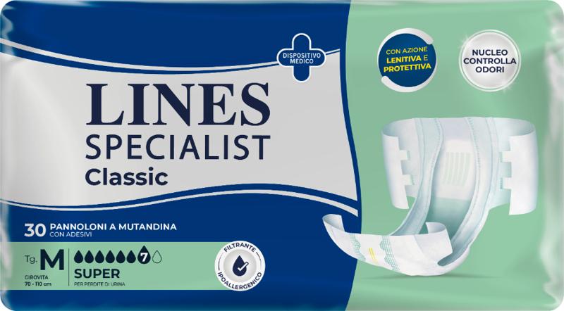 Lines Specialist Classic Super Taglia Media 30 Pezzi