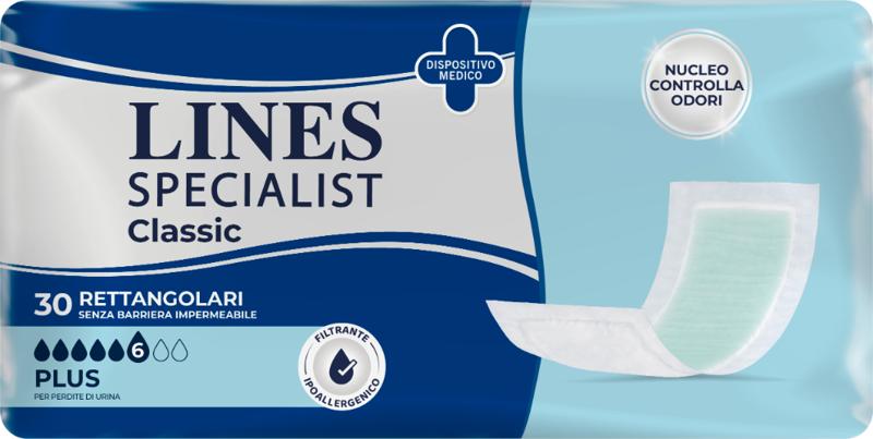 Lines Specialist Rettangolare Pannolone Senza Barriera 30 Pezzi