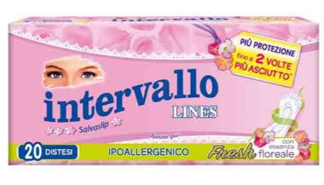 Lines Intervallo Fresh Proteggislip Distesi 20 pz Assorbenti