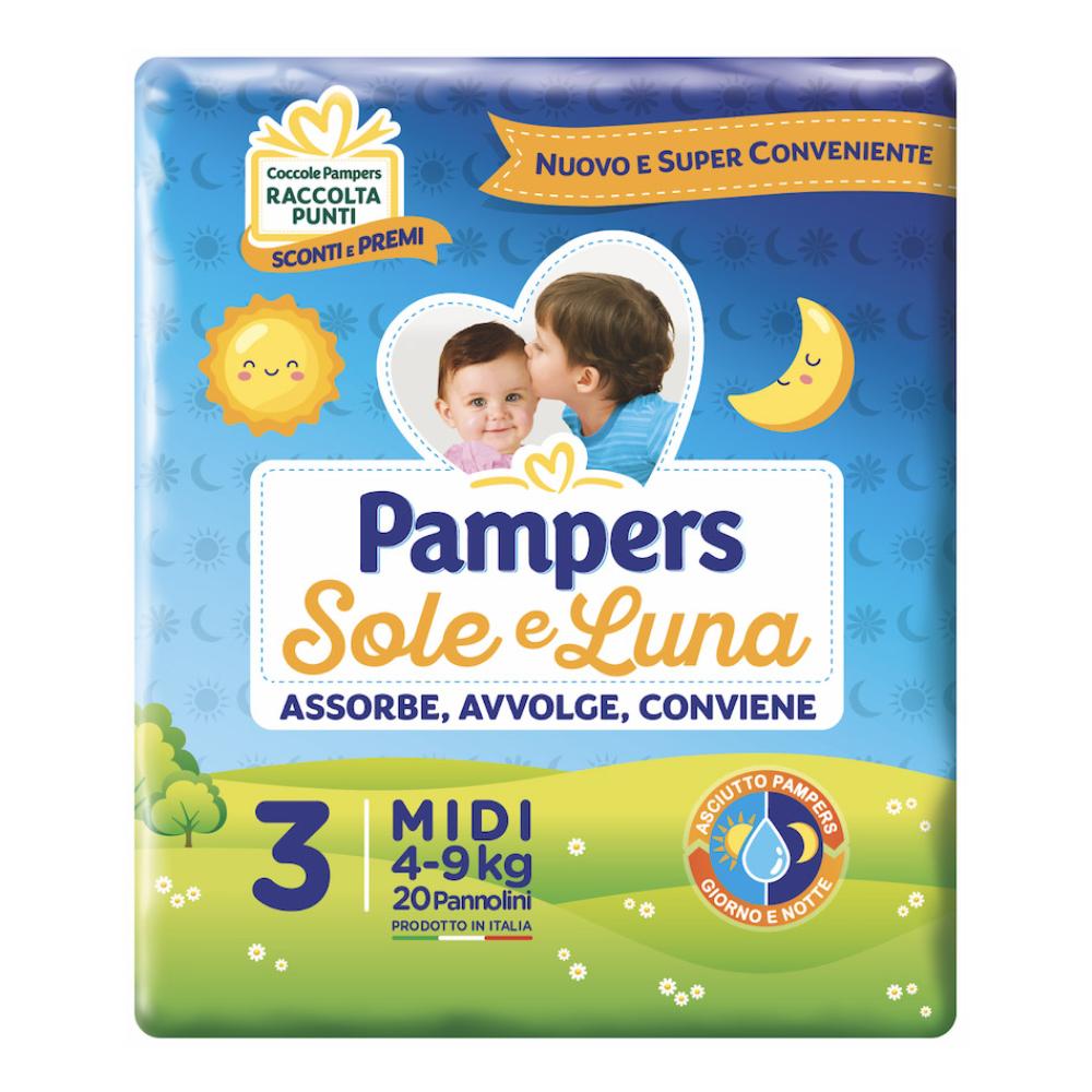 PAMPERS SOLE&LUNA MIDI 20PZ 9495