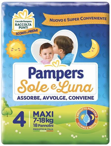 PAMPERS SOLE&LUNA MAXI 18PZ 9420
