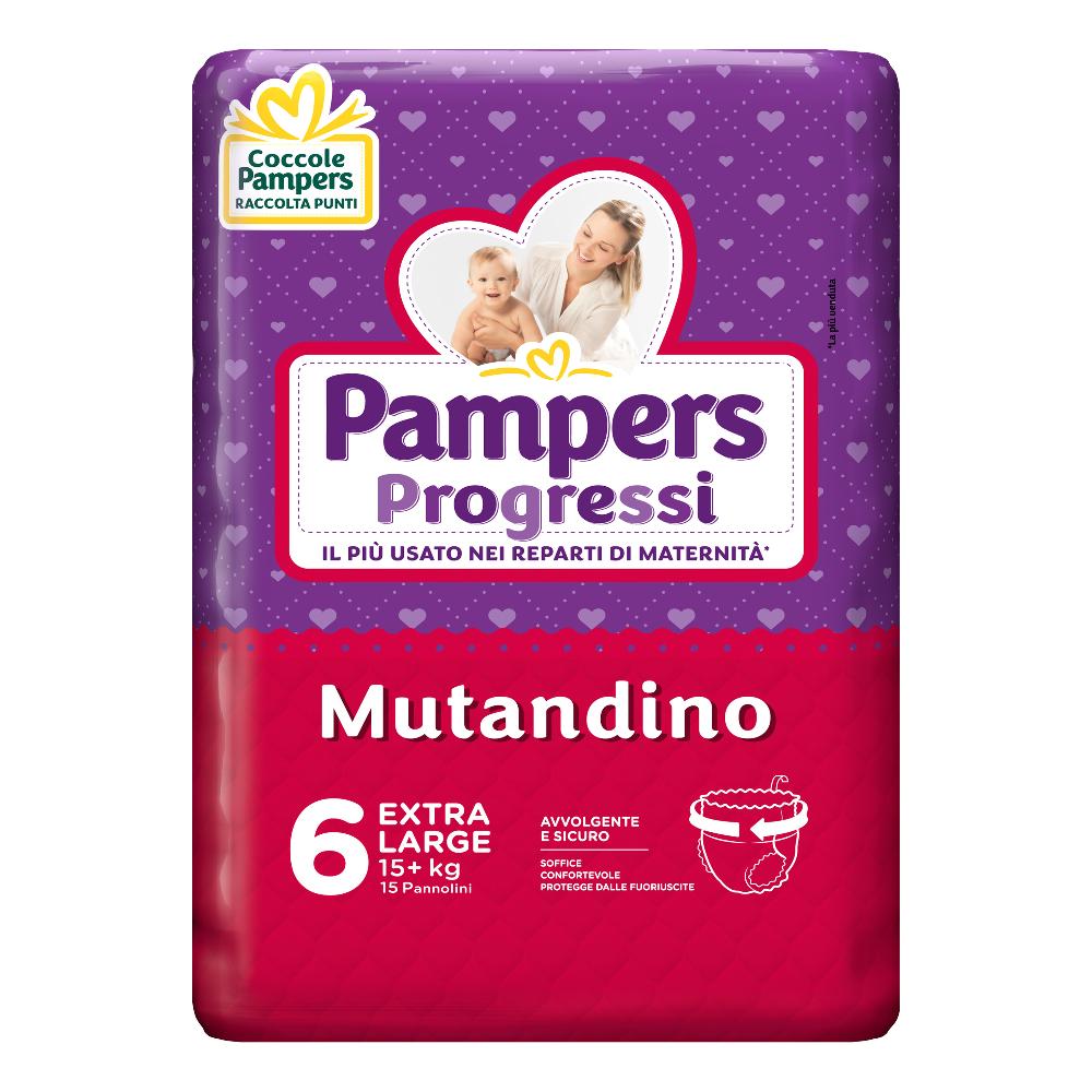 PAMPERS PROGRESSI MUT XL 15PZ — confronto prezzi