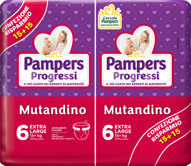 PAMPERS PROGRESSI MUT XL 30PZ — confronto prezzi