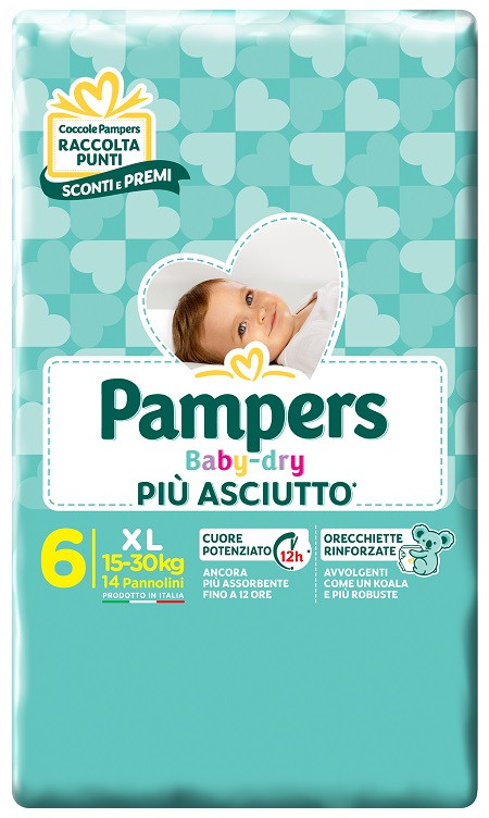 Pampers baby dry dwct xl 14pz