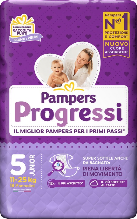 Pampers Progressi 5 Junior 11-25 kg 19 pz Pannolini — confronto prezzi