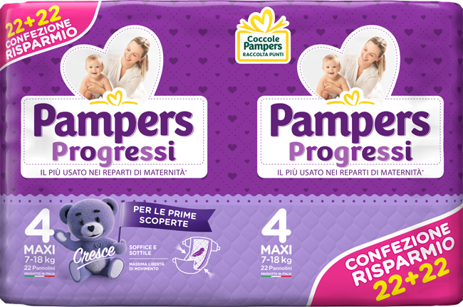 PAMPERS PROGRESSI MAXI 44PZ 0241