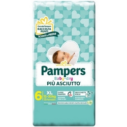 PAMPERS - PANNOLINI BABY DRY 6 EXTRA LARGE 15/30 kg