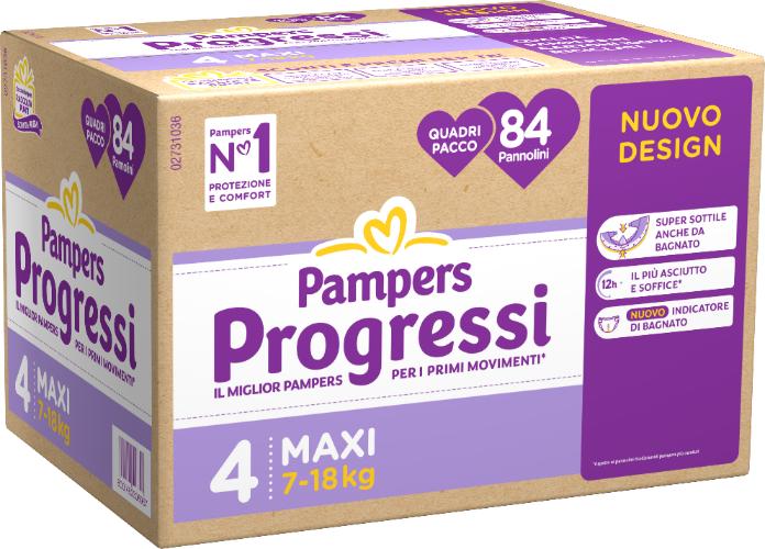 Pampers Quadri Progressi Maxi 7-18 Kg Pannolini — confronto prezzi