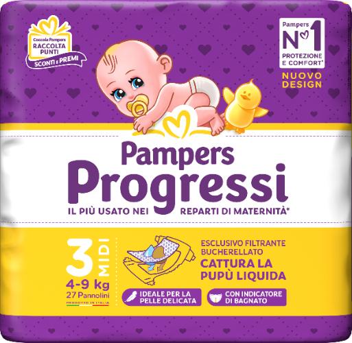 Pampers Progressi 3 Midi 27 Pannolini