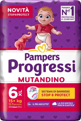 Pampers Progressi Mutandino Taglia Xl 15 Pannolini — confronto prezzi