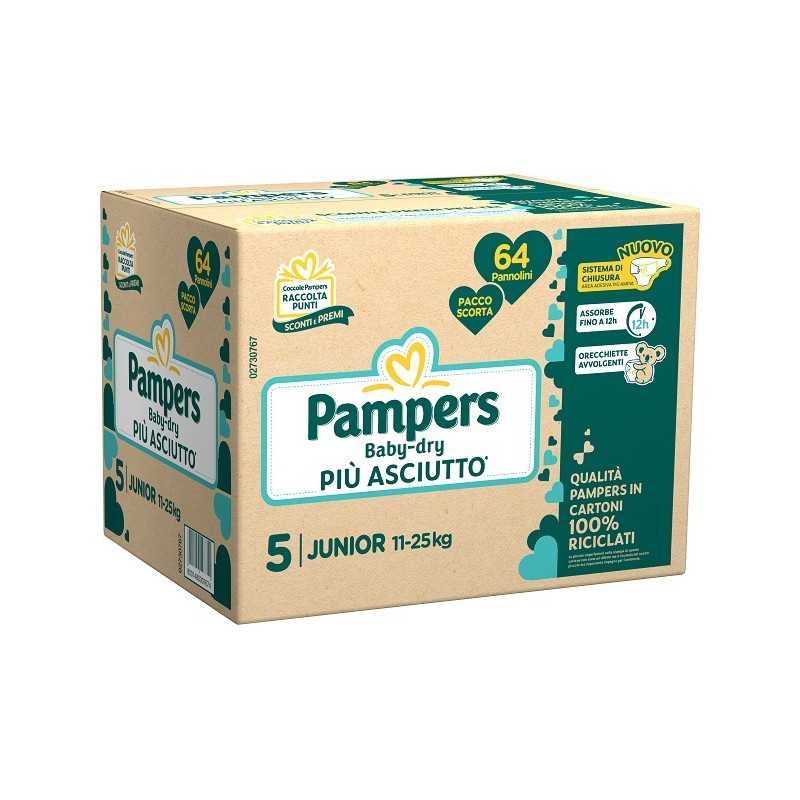 Pampers Bd Quadri Dwct J 64pz — confronto prezzi