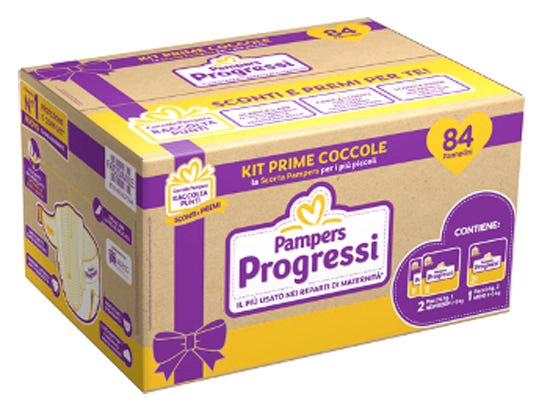Pampers Progressi Kit Prime Coccole 84 Pannolini