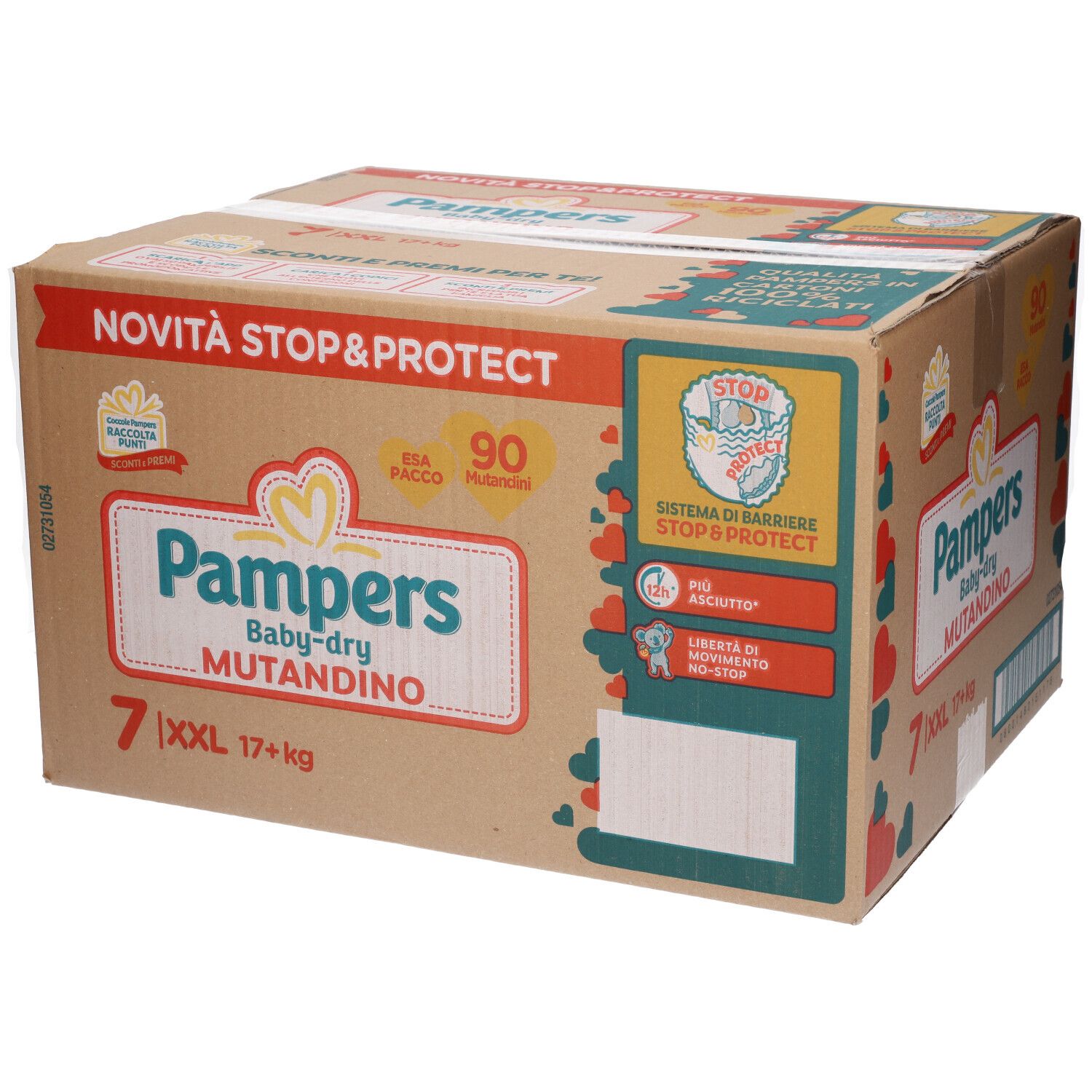 Pampers baby dry mutandina esa xxl 90 pezzi