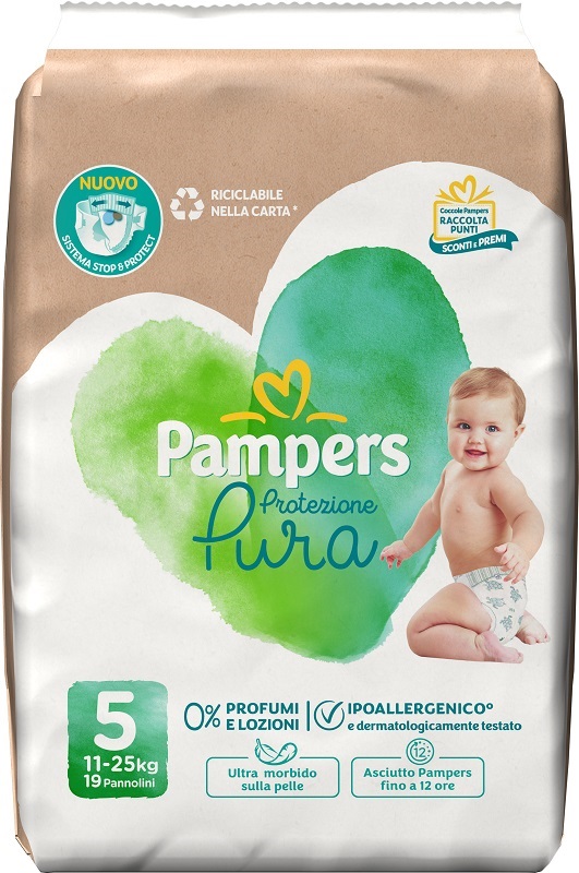 Pampers Natur.5(11-25kg)17+2pezzi