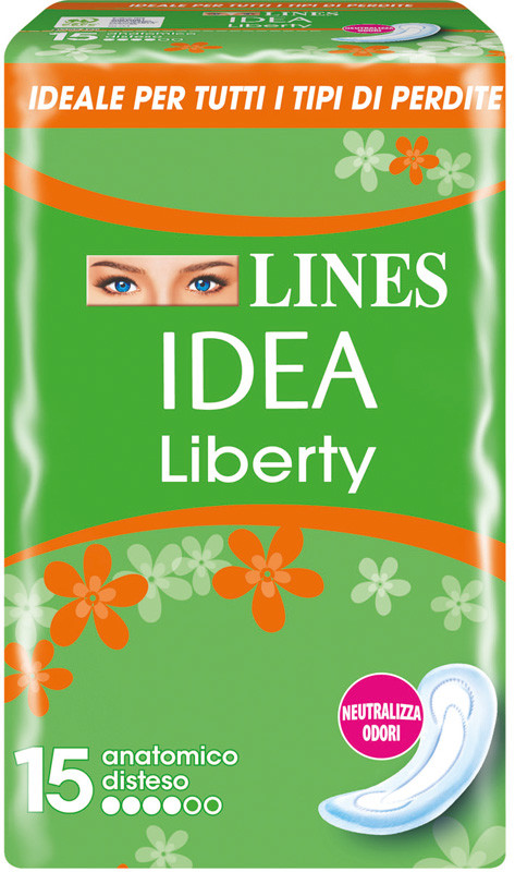 LINES Idea Liberty 15 Anatomico Disteso pz Assorbenti
