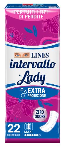 Lines Intervallo Lady Plus Maxi Proteggi Slip 22 Pezzi