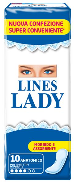 LINES Lady Morbido e Assorbente 10 pz Assorbenti
