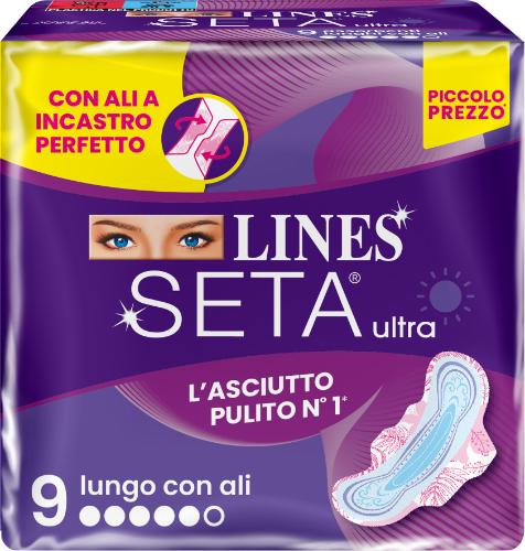 Lines Seta Ultra Lungo Ali 9 Pezzi