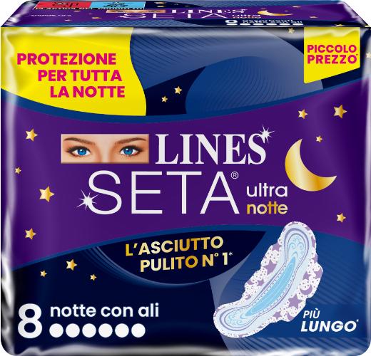 Lines Seta Ultra Notte 8 Pezzi