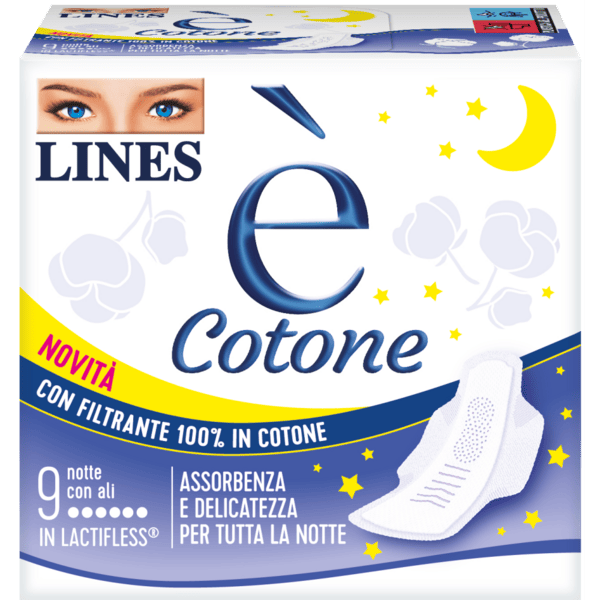 Lines È Cotone Notte 9 Assorbenti — confronto prezzi