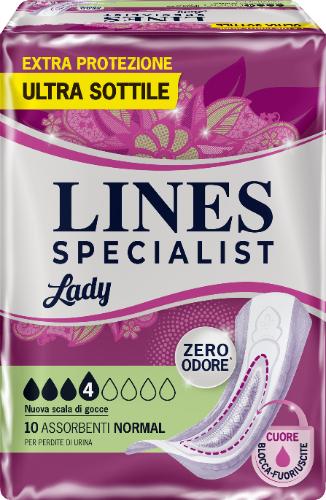 Lines Specialist Assorbenti Femminili Lady Normal 10 Pezzi